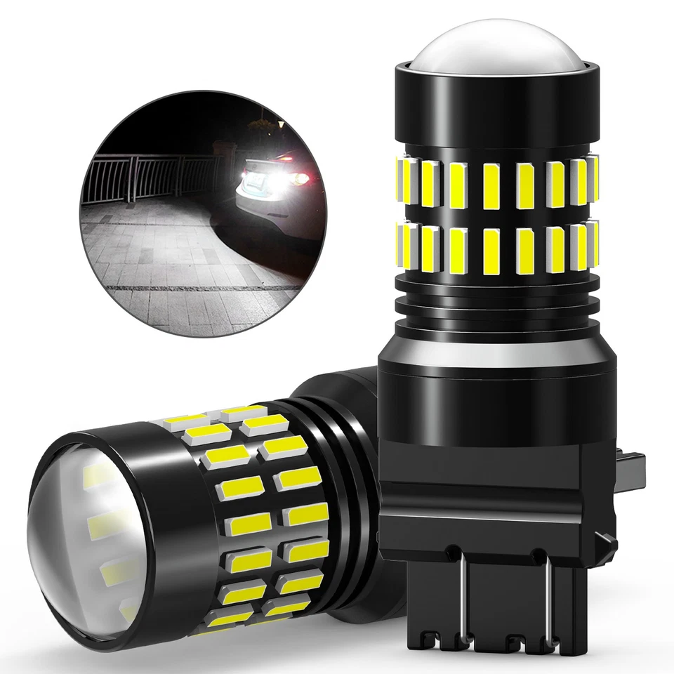 AUXITO 3157 LED 3156 Freno Inverso Señal de Giro Luz de Estacionamiento 6500K Bombilla Blanca Foto 2 de 4