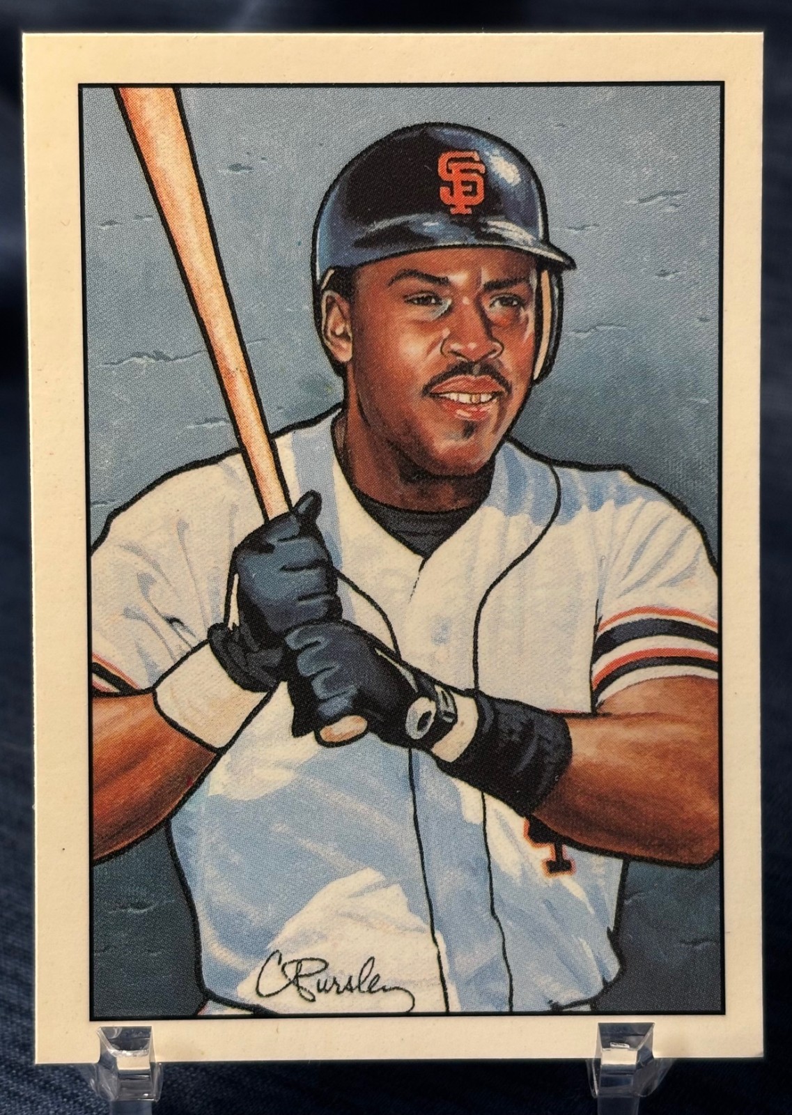 1990 BOWMAN TIFFANY COLLECTORS SET - KEVIN MITCHELL - LITHO SWEEPSTAKES CARD