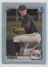 2020 Bowman Draft Chrome Sky Blue Refractor RJ Dabovich #BD-148 0o6v