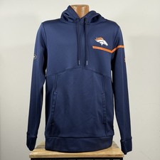 Denver Broncos Hoodie Under Armour Coldgear Sweatshirt Mens Size M Combine NFL
