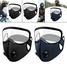 Cycling Face Mask with Eye Shield Premium Dustproof Reusable Protective Face