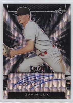 2019 Leaf Metal Draft Black Wave /7 Gavin Lux #BA-GL1 Auto nd3