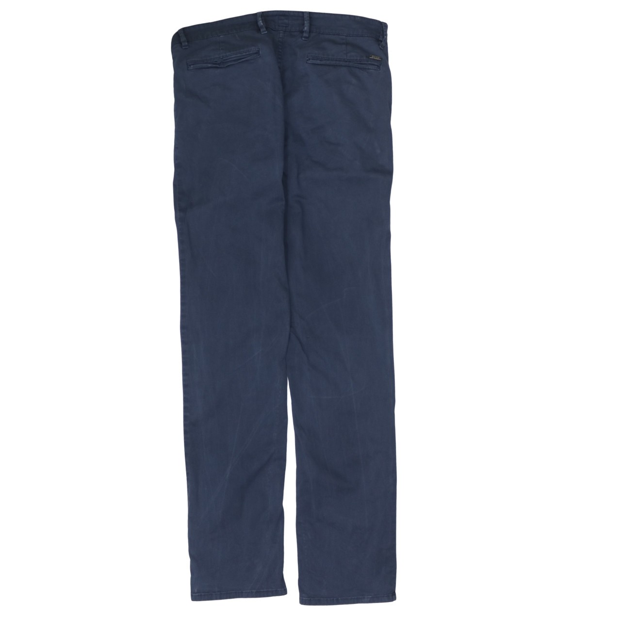 HUGO BOSS Mens Chino Trousers Navy Blue Slim Fit Stretch Smart Casual XL
