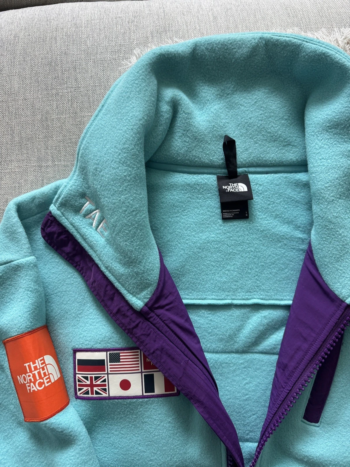 The North Face TAE Trans-Antarctica 1990 Expedition Fleece Jacket - Blue L - product detail image 5