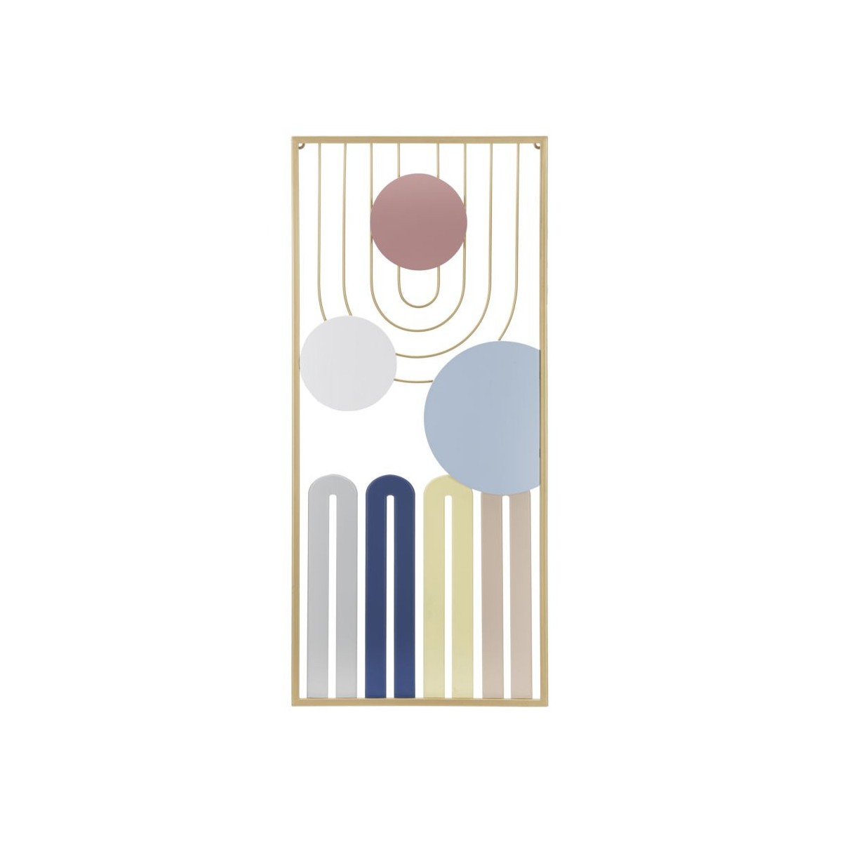 Décoration murale métal Colorful 84cm pour habiller un grand mur vide