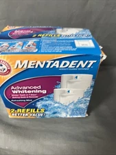 Mentadent Advanced Whitening Fluoride Toothpaste Refreshing Mint 2 Refills