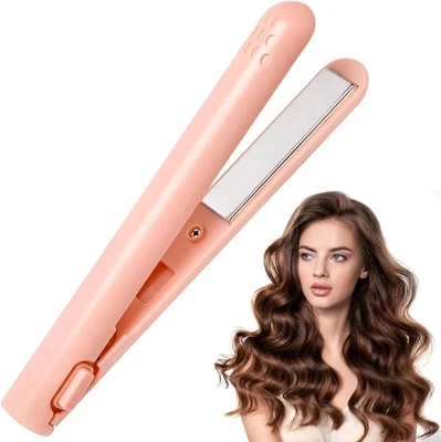 EXCELLAELITE Mini Dual Curling Iron for Short Hair 2025, Mini Curling Tongs,2-in-1 Portable