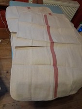 Three Vintage French Style Linen Cotton Mix Tea Towels 48.5cmx80cm Approx