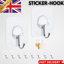 Strong Self Adhesive Hook Sticky Hooks Heavy Duty Wall Seamless Stick on