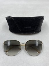 Tom Ford Gold Gradient Aviator Sunglasses