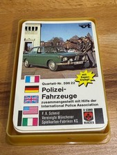 Quartett  Schmid F.X.  Polizeifahrzeuge 59622 -  top Zustand von 1973, wie neu