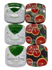 Velamints Sugar Free Blood Orange, Spearmint Mints  Pack 6