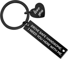 Valentines Day Gifts for Him Cute Gifts for Boyfriend Drive Safe Keychain for Hi