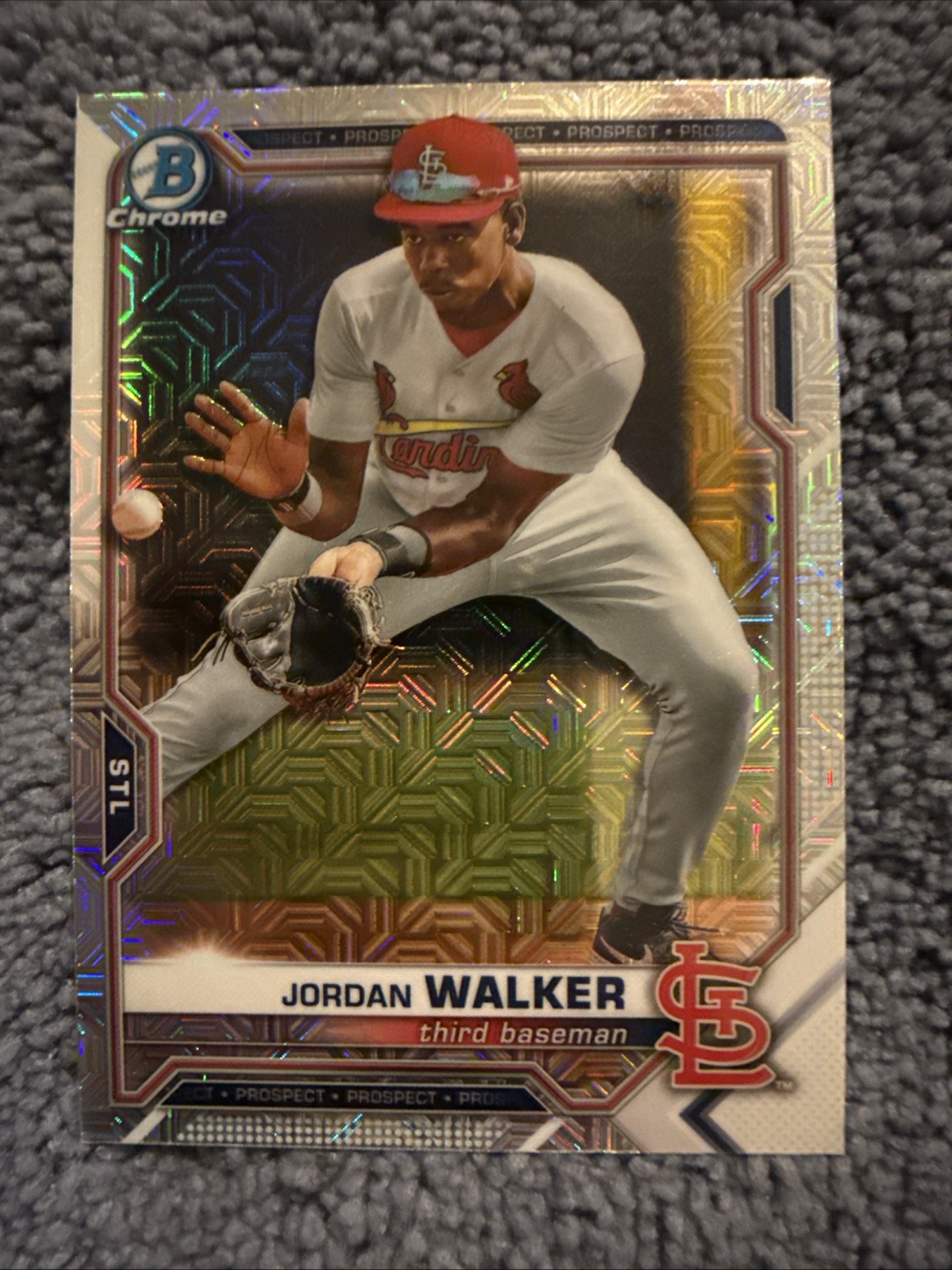 2021 Bowman Chrome - Prospects Jordan Walker #BCP-236 Mojo Refractor (RC)