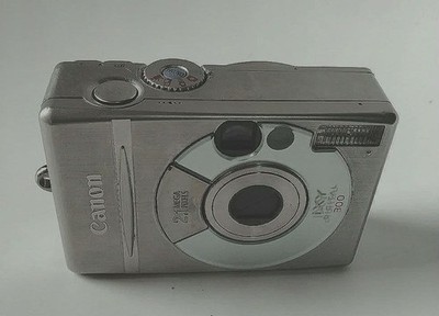 Canon IXY DIGITAL 300 Compact Camera Silver Stainless Steel Body
