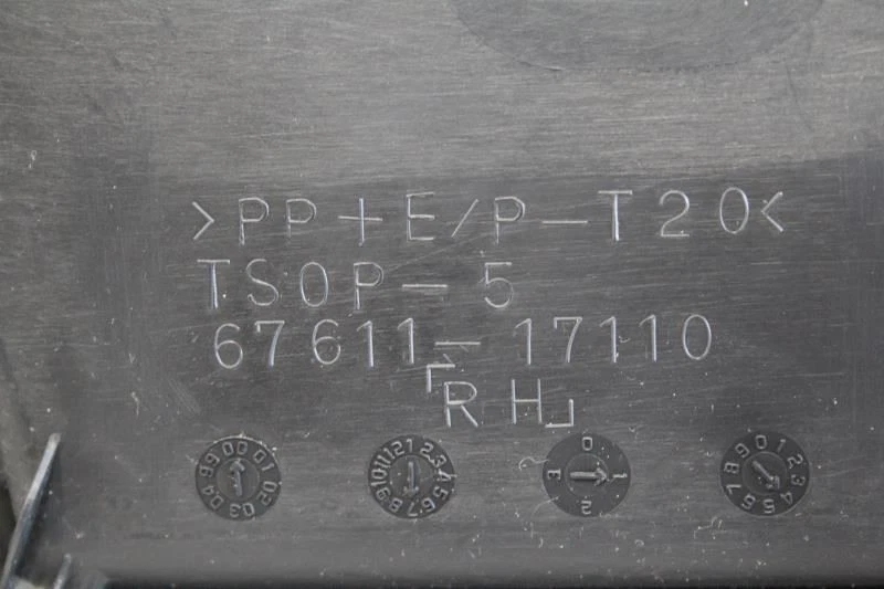 Toyota MR2 SPYDER 2000 2001 2002 2003 2004 2005 PANEL DE MOLDURA DE PUERTA DE PASAJERO FA20 Foto 4 de 4