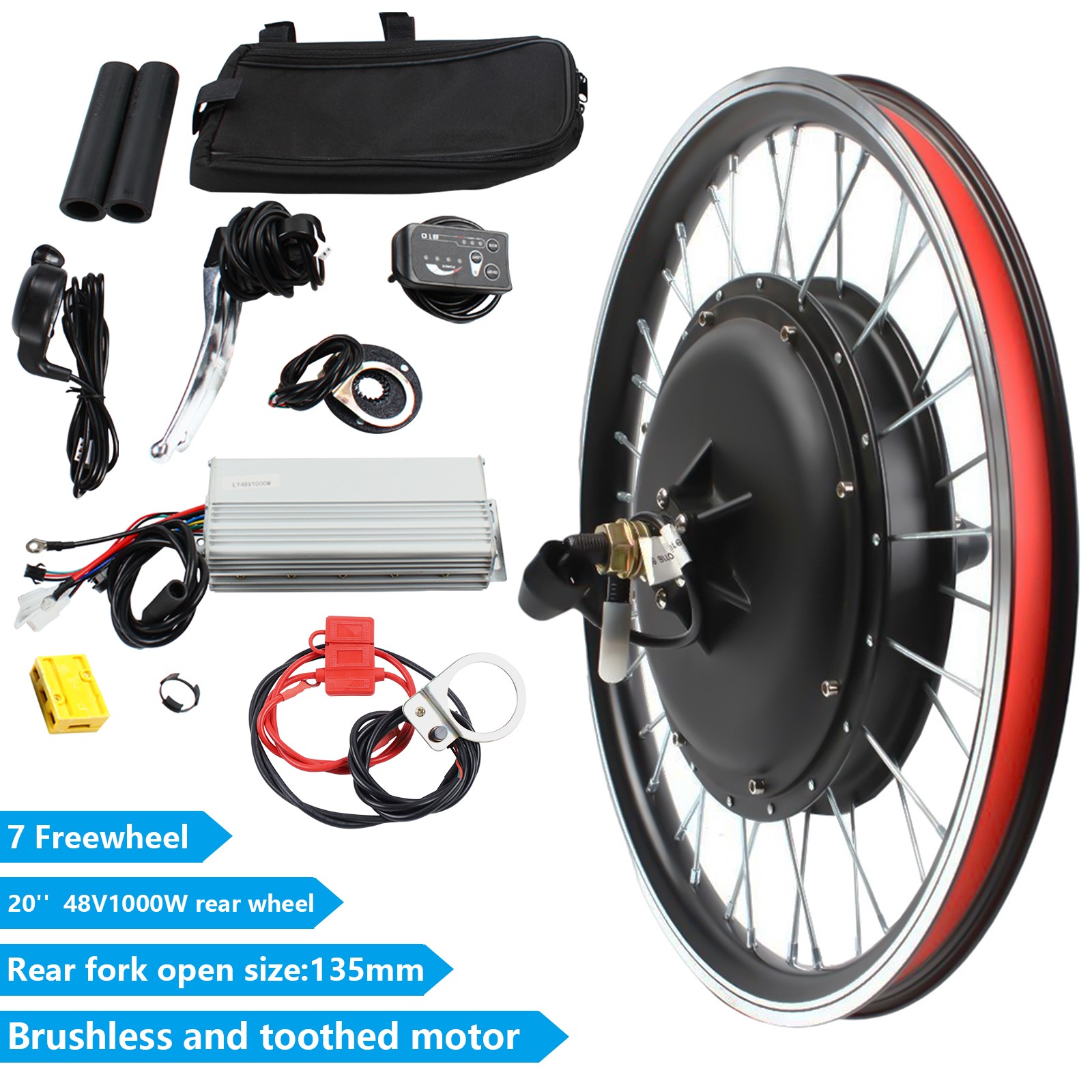 48V 1000W 20Inch E-Bike Conversion Kit Electric Bike Motor R