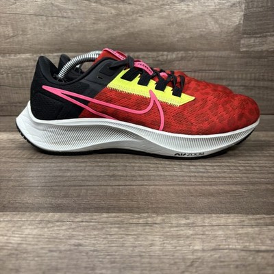 Nike Air Zoom Pegasus 38 Red Black Womens US Size 8 DM8061-600 Running Shoes