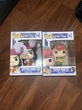 Figura Funko Pop Disney Peter Pan 1344 y Capitán Garfio 1348 70 Aniversario 