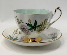 Louise By Queen Anne Fine Bone China Tea Cup & Saucer England Signed