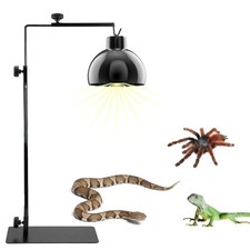 Reptile Lamp Stand Adjustable Metal Floor Lamps Bracket Reptiles Tank Heating...