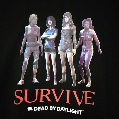 Dead by Daylight T-Shirt Kurzarm Survivor2 Schwarz Schwarz LL