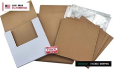 Vinyl Record White LP Shipping Boxes Set 12.6" x 12.6" x 1" Record Mailers Corru