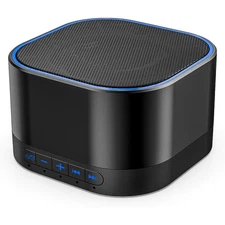 White Noise Machine with 20 Non Looping Natural Soothing Sounds Memory Function