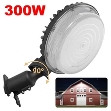 300W LED Barn Yard Street Outdoor Security Light Dusk to Dawn Flood Light IP66
