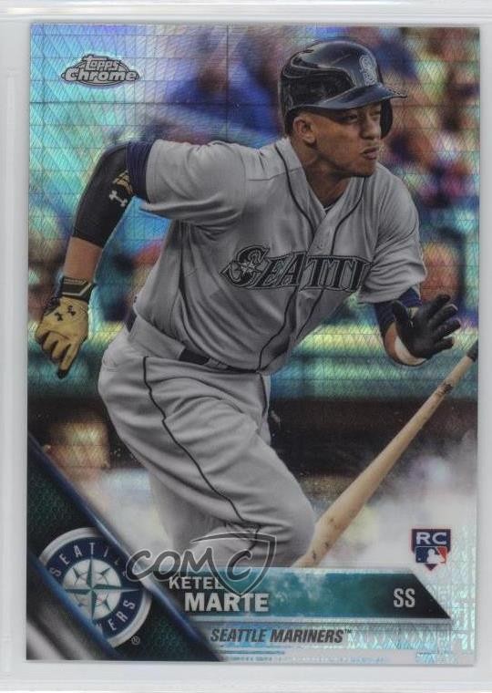 2016 Topps Chrome Prism Refractor Ketel Marte #121 0b3
