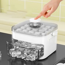 50-Cube Ice Maker with Easy Press Cap with Easy-Press Lid Large Capacity Ice Cub