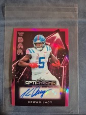 2026 Leaf Optichrome Kewan Lacy Raise the Bar auto card #'d 2/6!! Ole Miss!!