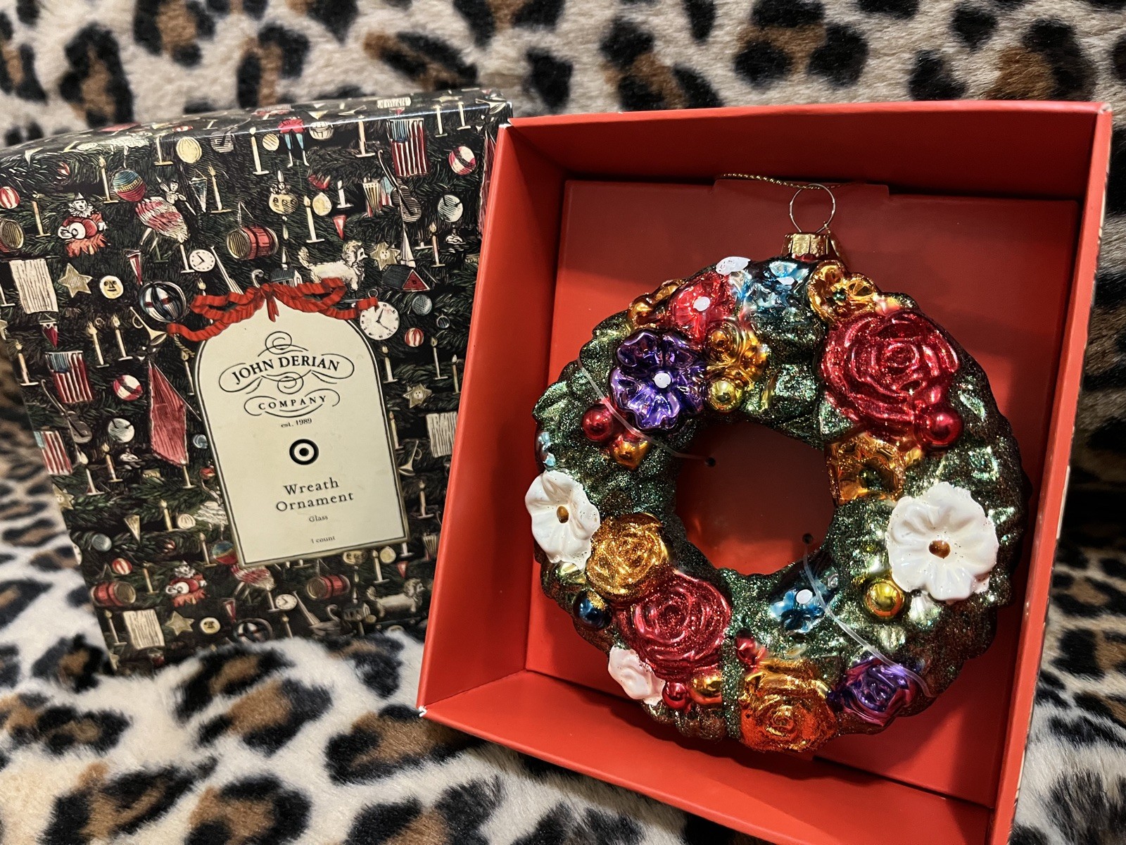 John Derian x Target Glass Wreath Ornament 2025 Christmas Holiday New in Box