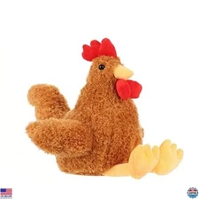 Apricot Lamb Toys Plush Ginger Rooster Stuffed Animal Soft Cuddly Perfect for