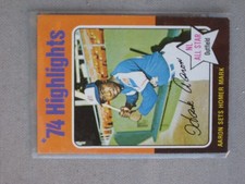 1975 Topps - '74 Highlights Hank Aaron #1