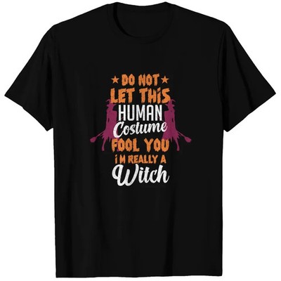 Halloween Im Really A Witch Scary Funny T-shirt