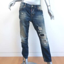 Dsquared2 Distressed Jeans Indigo Wash Cotton...