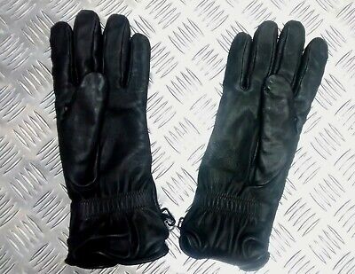 British Military Black Leather Combat Gloves