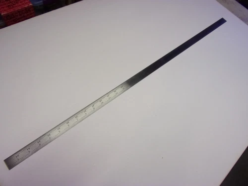STARRETT  #B36-4R  36" Grooved Combination Blade.  Non-Satin Chrome.   NEW
