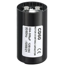 Motor Start Capacitor 324-389uF/Mfd 125V 50/60Hz CD60 Run Capacitor
