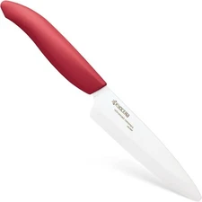 *1-Piece" Kyocera Advanced Ceramic Revolution 4.5” Utility Knife FK-110 WH-RD