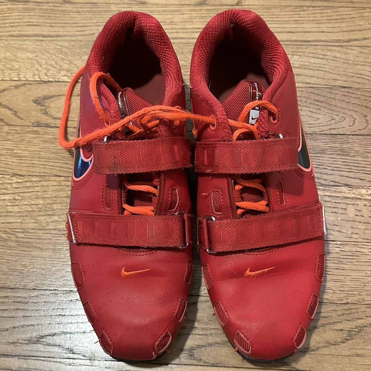 Nike Romaleos 2 Weight Lifting Red Black - Size 11.5 - (476927-606) Nike Romaleos 2 476927-606 Red/Black/Orange Sz 10 | eBay main image 2