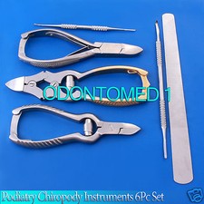 Podiatry Chiropody Instruments 6Pc Set -Nail Nippers Clippers -Nail Files BTS-99
