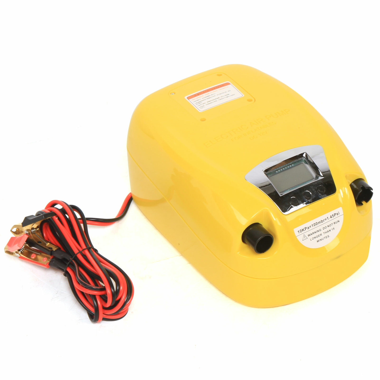 DC 12V High Pressure Electric Air Pump Inflatable Boat PVC Dinghy Kayak