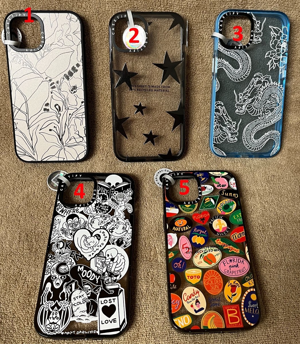 CASETIFY Impact Case for Iphone 13 Authentication stickers