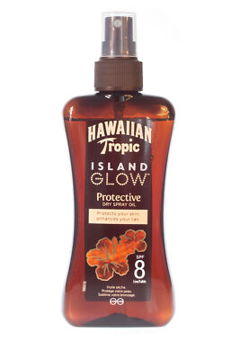 Hawaiian Tropic Island Glow - Protective Dry Spray Oil 200ml LSF 8 Sonnenschutz