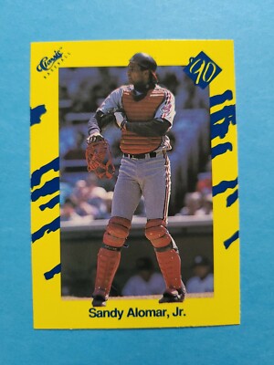SANDY ALOMAR, JR. 1990 CLASSIC BASEBALL CARD # T76 F1519