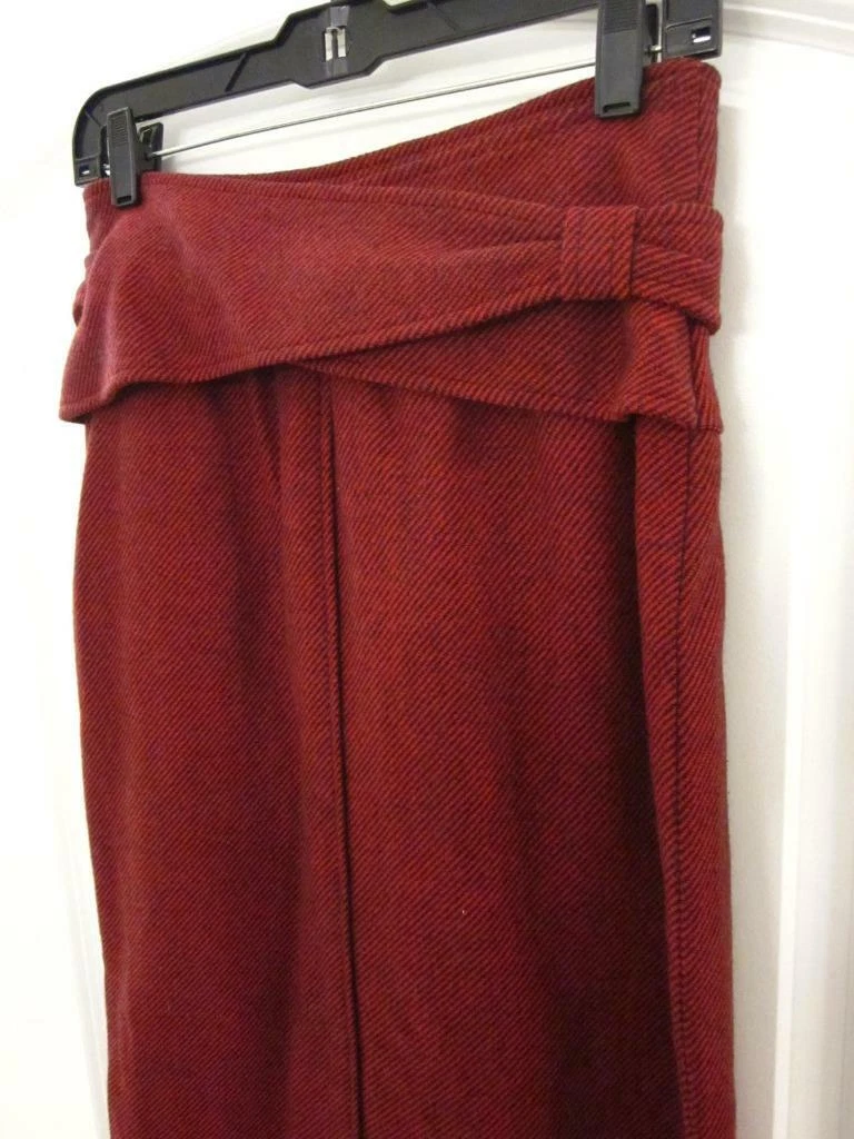 Authentique RARE jupe ceinture vintage Gucci rouge et noire à rayures 100 % laine taille 42 IT  A