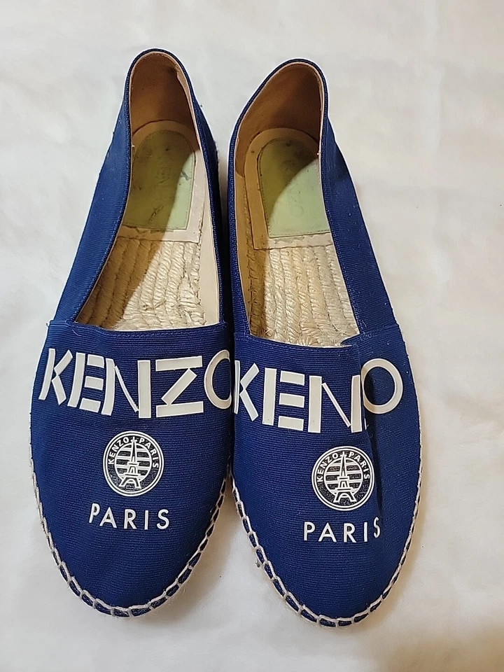 Zapatos para mujer Kenzo Paris alpargatas azules talla 41/ US 11 Foto 2 de 4
