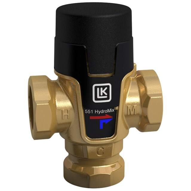 VALVOLA MISCELATRICE LK 551 HYDROMIX 3/4' MASCHIO 35°-65° ASIMMETRICA (39421)